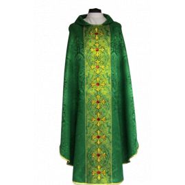 Ornat kolory liturgiczne -  pięknym pasem haftowanym + kamienie (2)