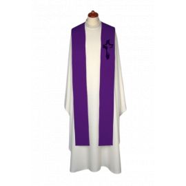 Stuła haftowana do koncelebry - kolory liturgiczne (5)