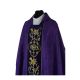 Ornat gotycki fioletowy haftowany - tkanina żakard (51)