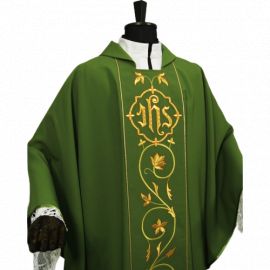 Ornat gotycki, materiał strecz, zielony (60)