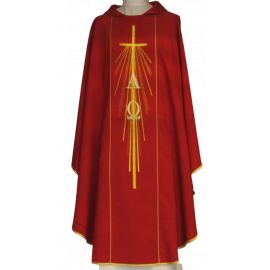 Ornat haftowany Alfa i Omega - kolory liturgiczne (11)