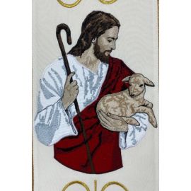 Ornat haftowany Chrystus Dobry Pasterz