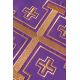 Ornat haftowany Krzyże Jerozolimskie - fioletowy (H8)