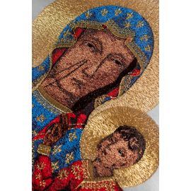 Ornat wizerunek Matka Boska Częstochowska - ecru (H45)
