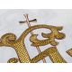Ornat haftowany z symbolem krzyża - ecru (H101)