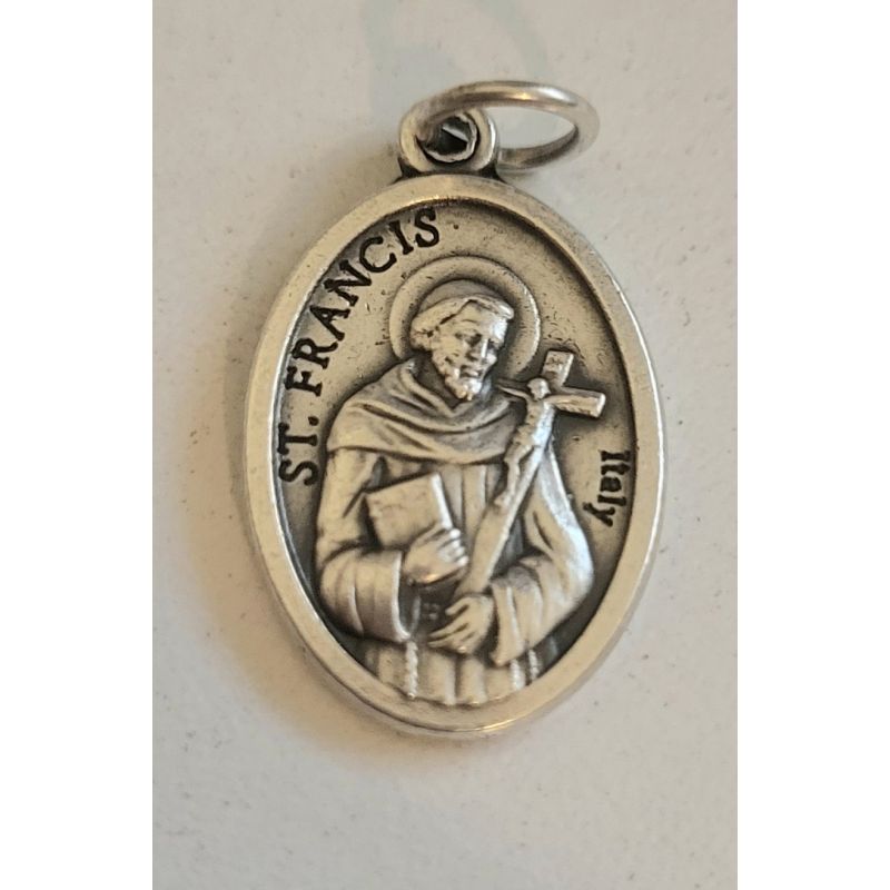 Medalik metalowy Święty Franciszek
