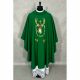 Ornat haftowany zielony Święty Hubert