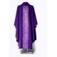 Ornat kapłański fioletowy, tkany pas - Krzyże (5K)
