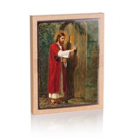 Ikona religijna Jezus pukający do drzwi