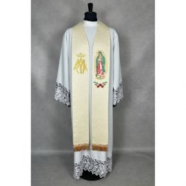 Stuła haftowana Matka Boska z Guadalupe (17K)