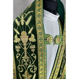 Kapa rzymska zielona ze stułą (26K)