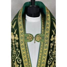 Kapa rzymska zielona ze stułą (26K)