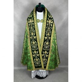 Kapa rzymska zielona ze stułą (26K)