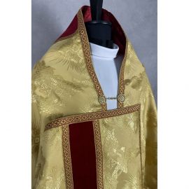 Welon liturgiczny, złoty, tkanina żakard (28K)