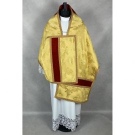 Welon liturgiczny, złoty, tkanina żakard (28K)