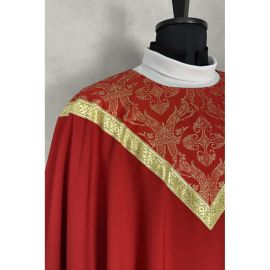 Ornat semi gotycki czerwony + stuła (35K)