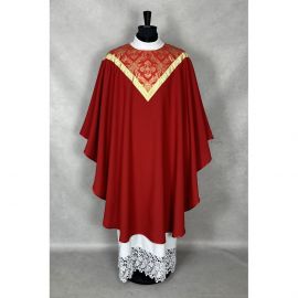 Ornat semi gotycki czerwony + stuła (35K)