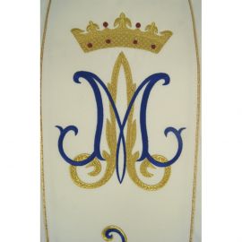 Ornat haftowany Maryjny ecru (30)
