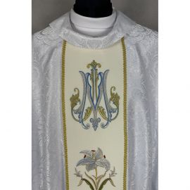 Ornat gotycki haftowany, motyw maryjny (20K)