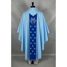Ornat gotycki haftowany, motyw maryjny (24K)