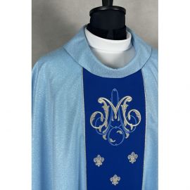 Ornat gotycki haftowany, motyw maryjny (24K)