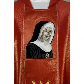 Ornat gotycki haftowany Błogosławiona s. M. Sapientia