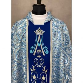 Ornat gotycki haftowany, motyw maryjny (43K)