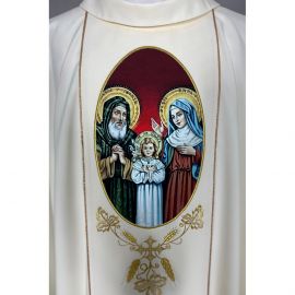 Ornat gotycki nadruk Święta Anna i Joachim (53K)