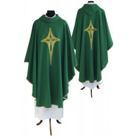Ornat gotycki zielony, motyw krzyża (183K)