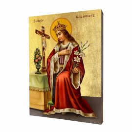Ikona religijna święty Kazimierz Jagiellończyk