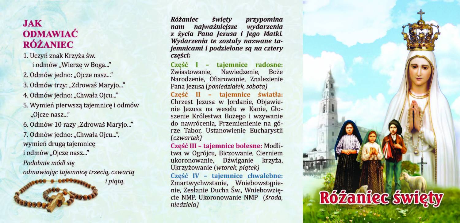 Folderek - Różaniec Święty