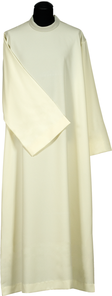 Alba kapłańska, ecru, gładka LEN