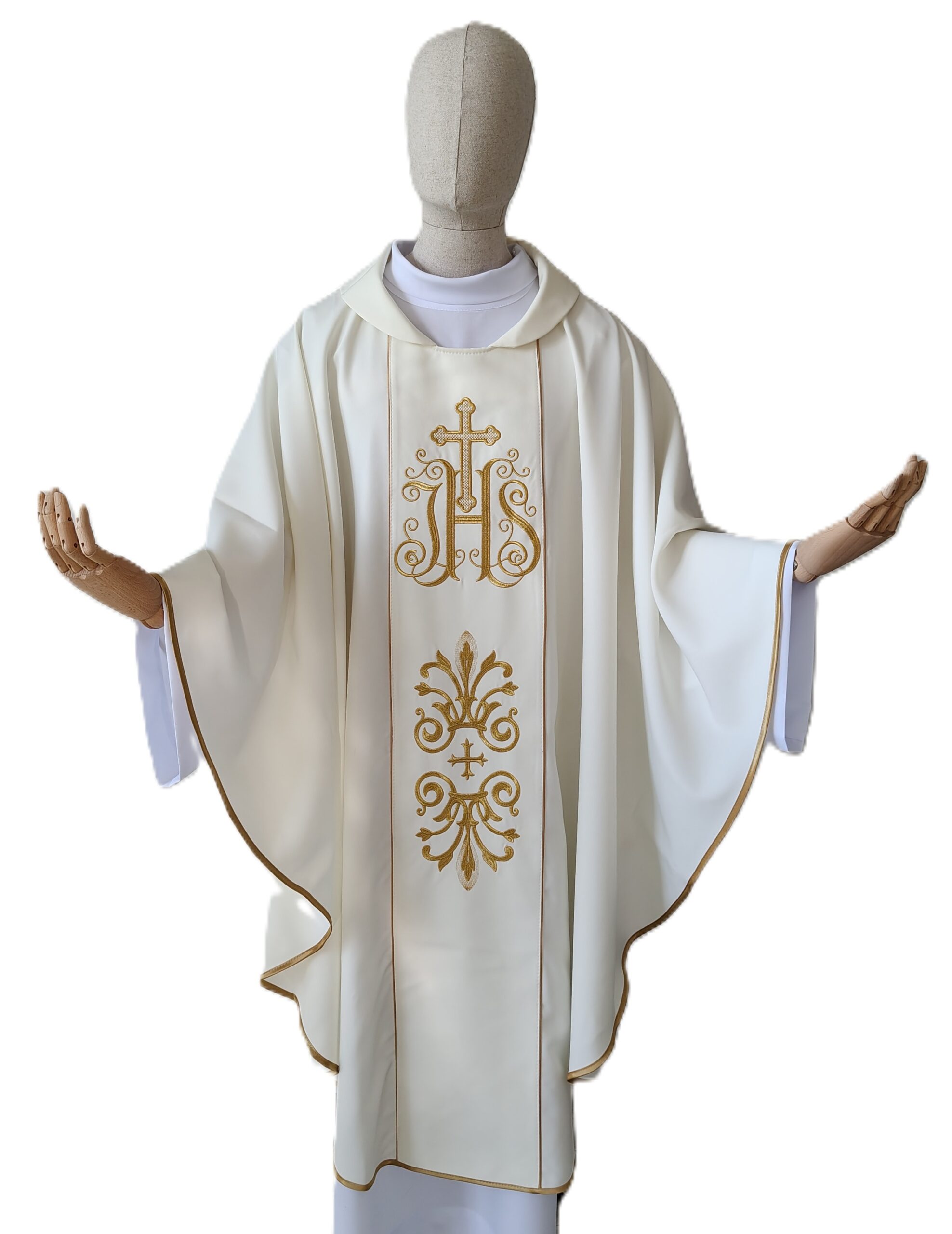 Ornat haftowany IHS - kolory liturgiczne