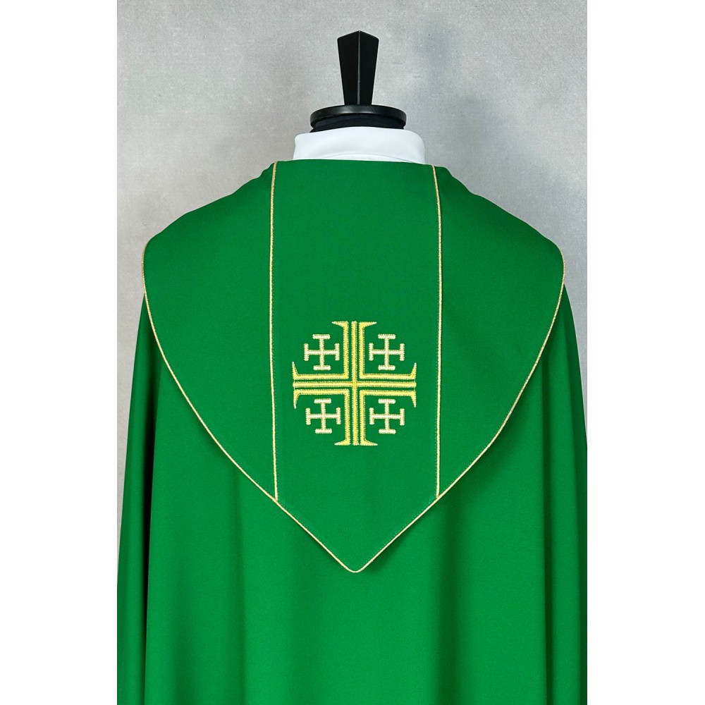 Kapa liturgiczna (kolory liturgiczne) - Krzyż Jerozolimski (31) - zdjęcie 4