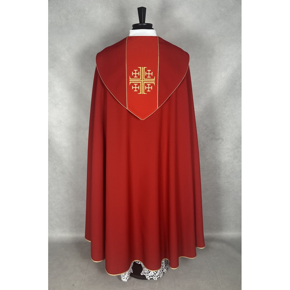 Kapa liturgiczna (kolory liturgiczne) - Krzyż Jerozolimski (31) - zdjęcie 8