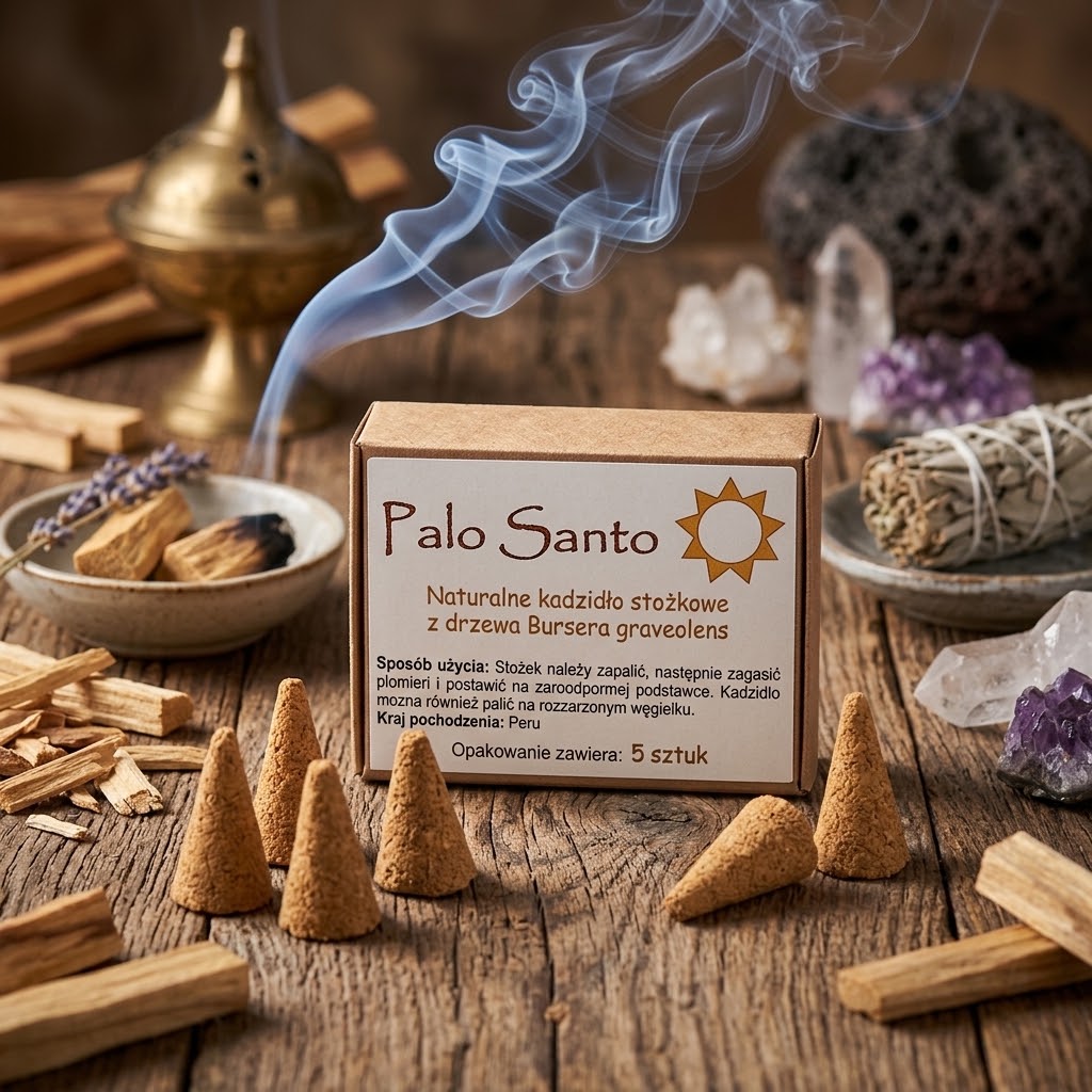 Palo Santo – naturalne kadzidło stożkowe, 5 sztuk