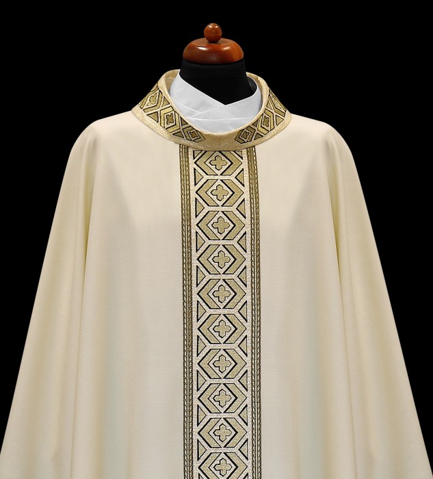 Elegancki ornat monastyczny ze stułą wewnętrzną - zdjęcie 3