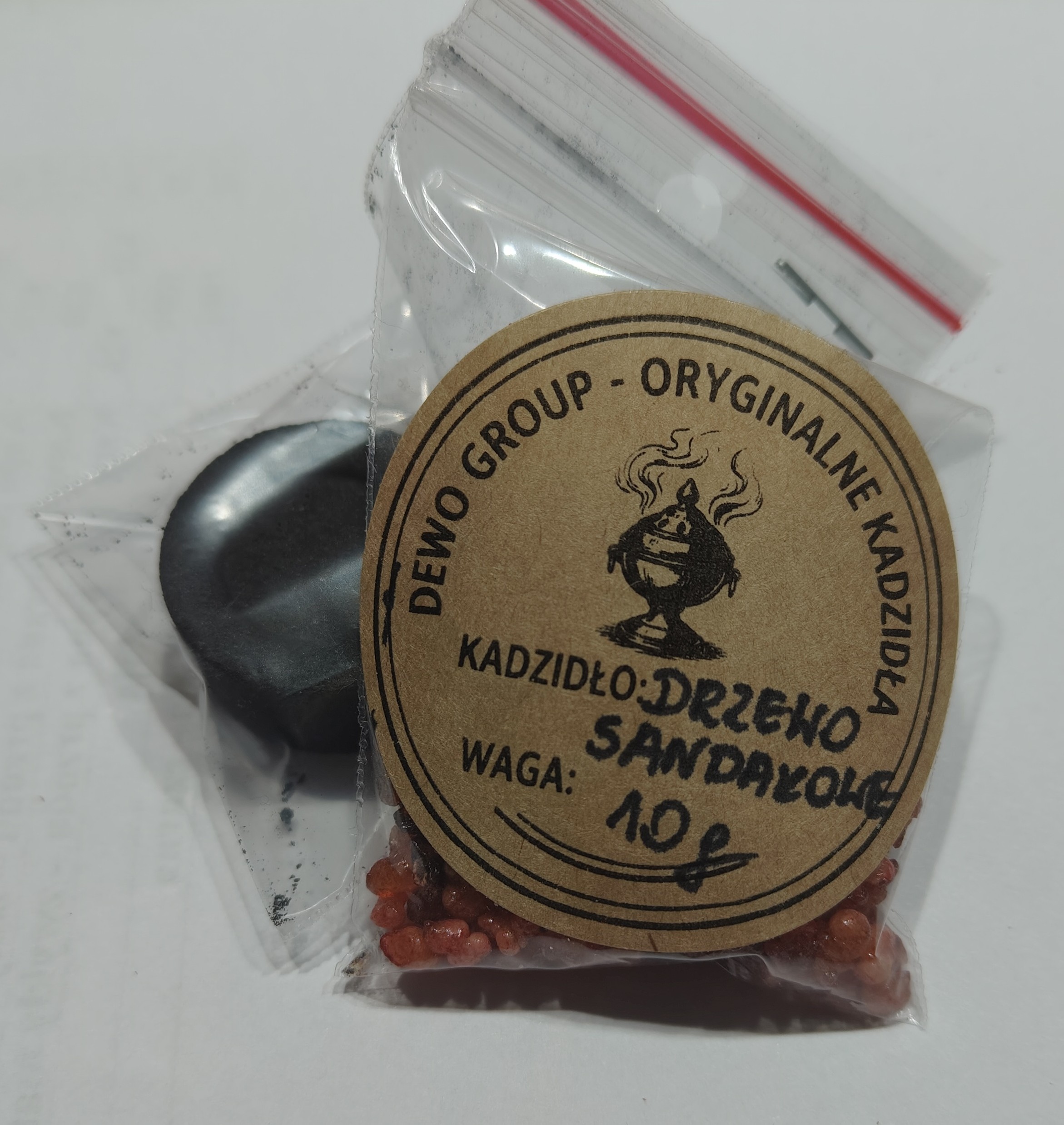 Kadzidło Sandal Wood 10g – pakiet jednorazowy z węgielkiem 27 mm - KADZIDŁA, WĘGIELKI