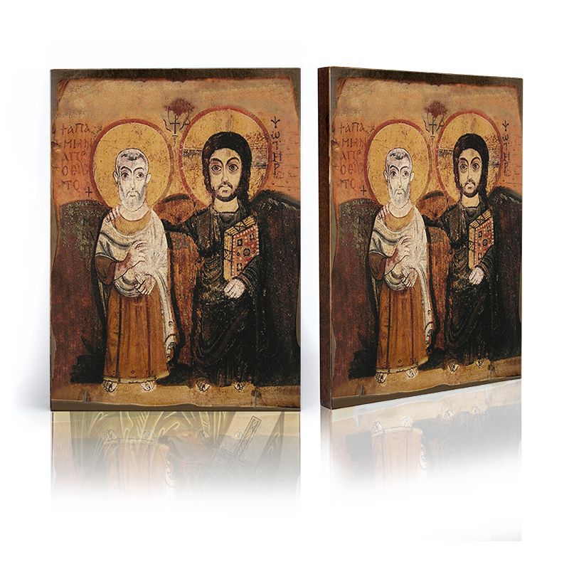 Chrystus i św. Menas ikona przyjaźni