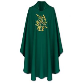 Ornat Alfa Omega+kłosy (kolory liturgiczne)