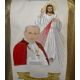 Ornat z wizerunkiem Jana Pawła II oraz Jezusa Miłosiernego - szeroki pas