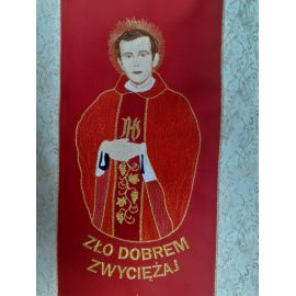 Ornat z wizerunkiem bł. ksiądz Jerzy Popiełuszko (2)