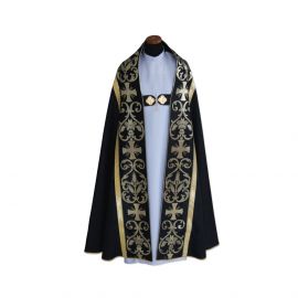 Kapa rzymska, kolory liturgiczne - tkanina żakard (10)