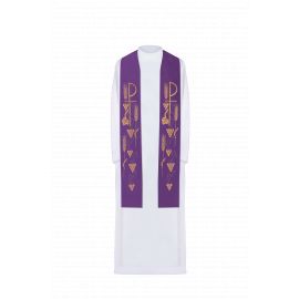 Stuła haftowana - kolory liturgiczne (27)