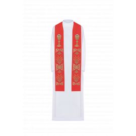 Stuła haftowana - kolory liturgiczne (42)