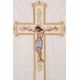 Ornat haftowany Jezus na krzyżu - ecru (190)