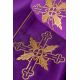 Kapa liturgiczna haftowana IHS - fioletowa (37)