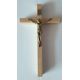 Krzyż drewniany na ścianę - 7 cm x 12,5 cm, jasny brąz (9)