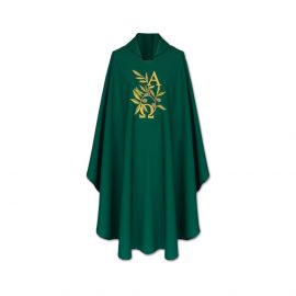 Ornat Alfa i Omega  - zielone gałązki