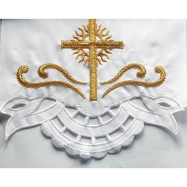 Obrus ołtarzowy haftowany - wzór eucharystyczny (116)